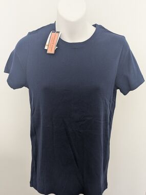 Women's Vineyard Vines Navy Short-Sleeve Classic Crew Tee